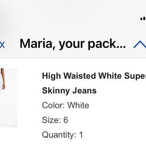 White Jeans Size 6